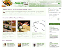 Tablet Screenshot of animalfreezone.co.uk